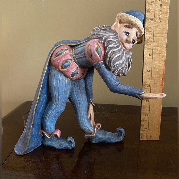 Handmade ceramic vintage figurine, court jester - Picture 5 of 13